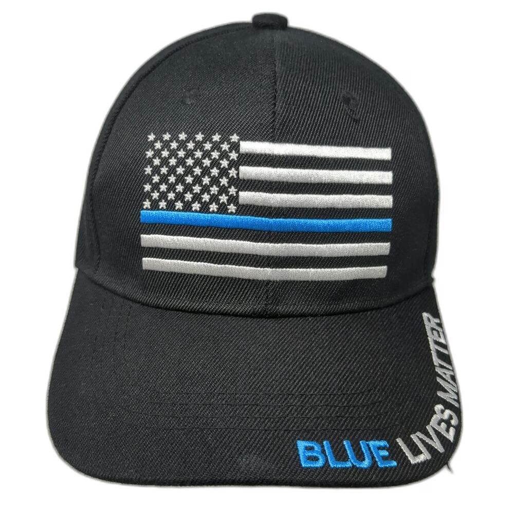 DC One Wholesale Baseball Cap Black OS Thin Blue Line Blue Lives Matter Hat